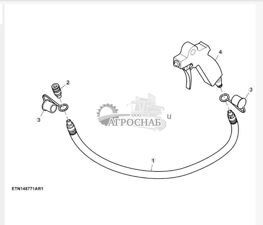Пневматическая муфта воздушного компрессора (для США) 